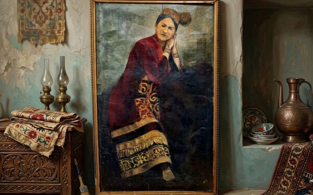 Портрет Жанбике Шаниной сохранился в Павлодаре