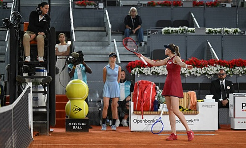 Елена Рыбакина поспорила с судьей на турнире в Мадриде