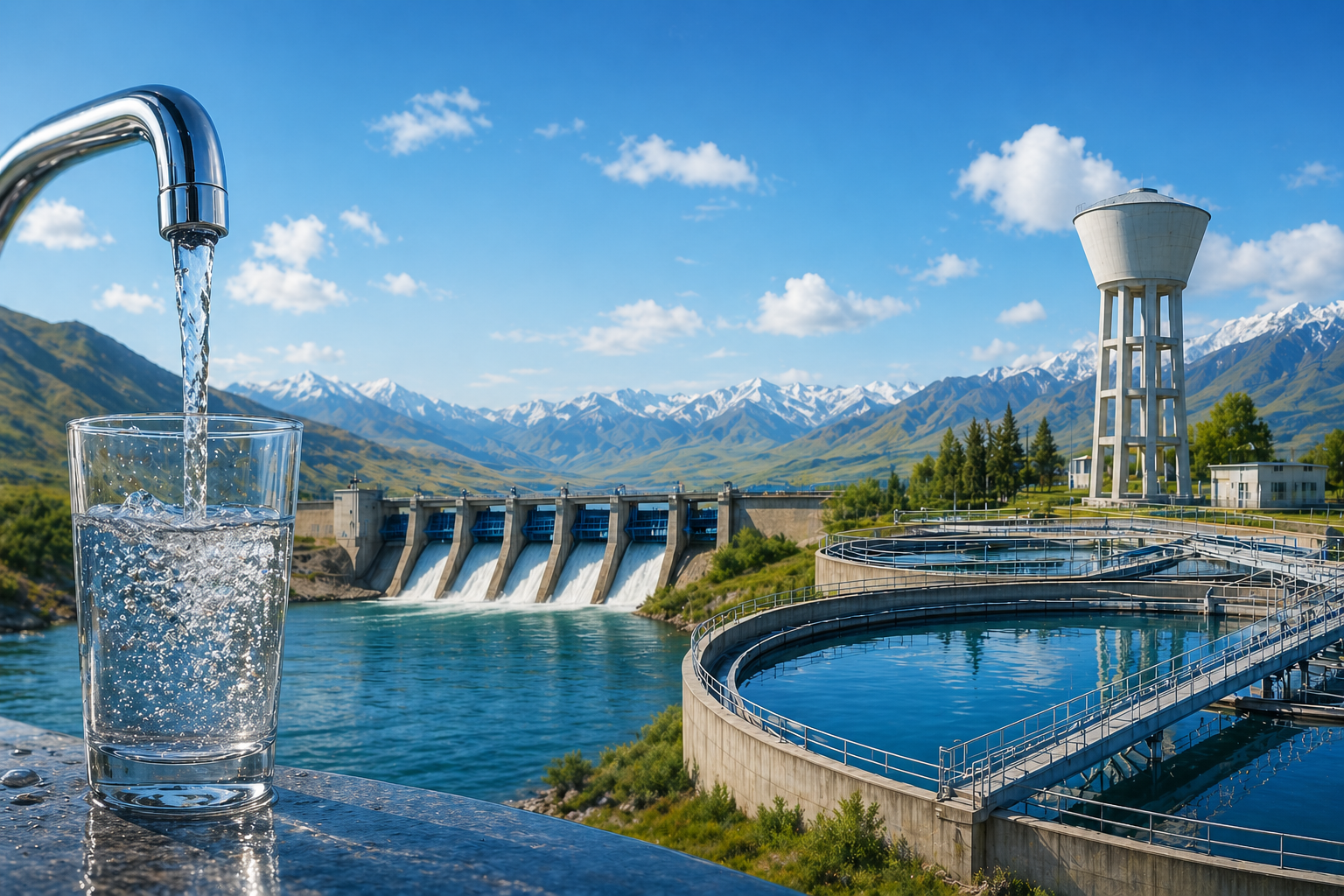 Казахстан обеспечил полный охват населения водой