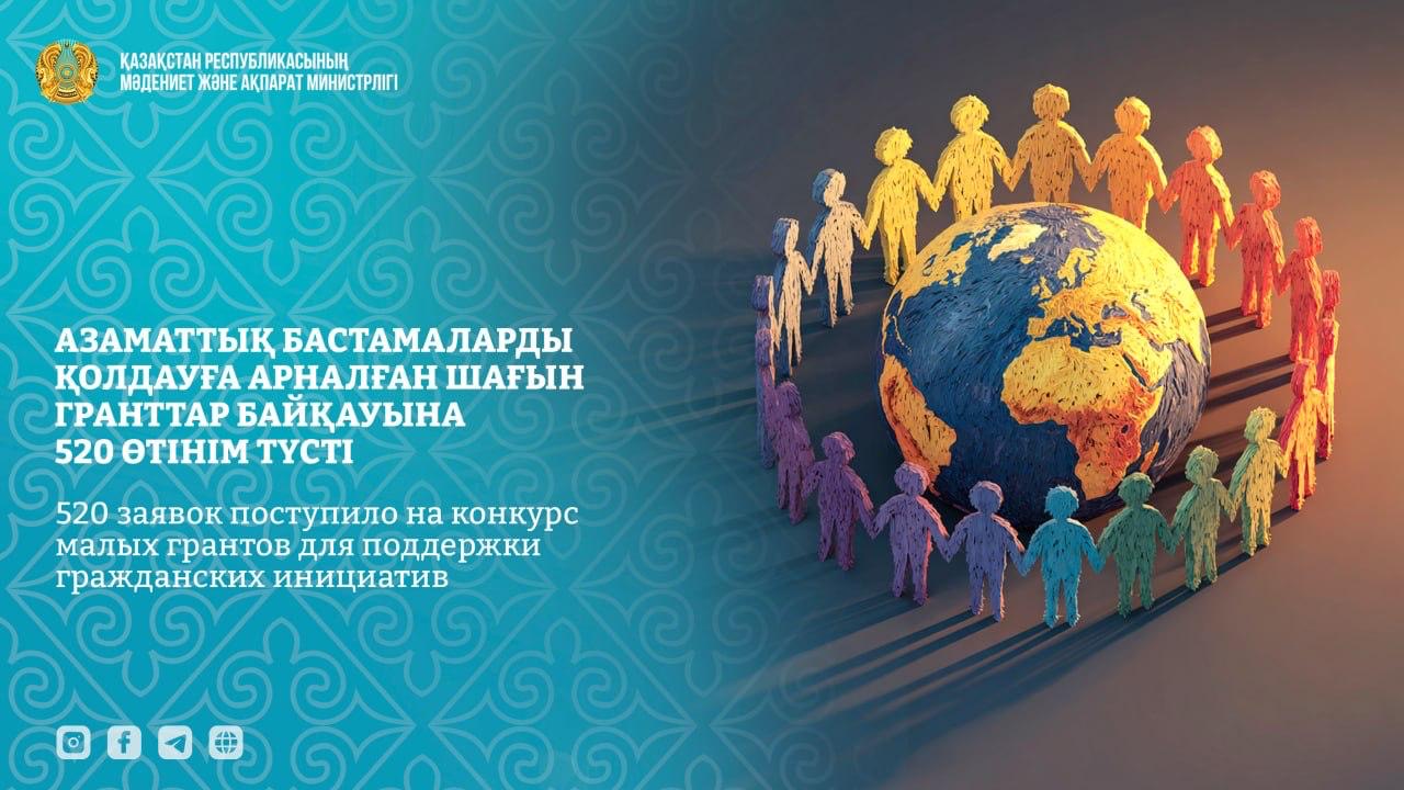 На конкурс малых грантов в Казахстане подали 520 заявок