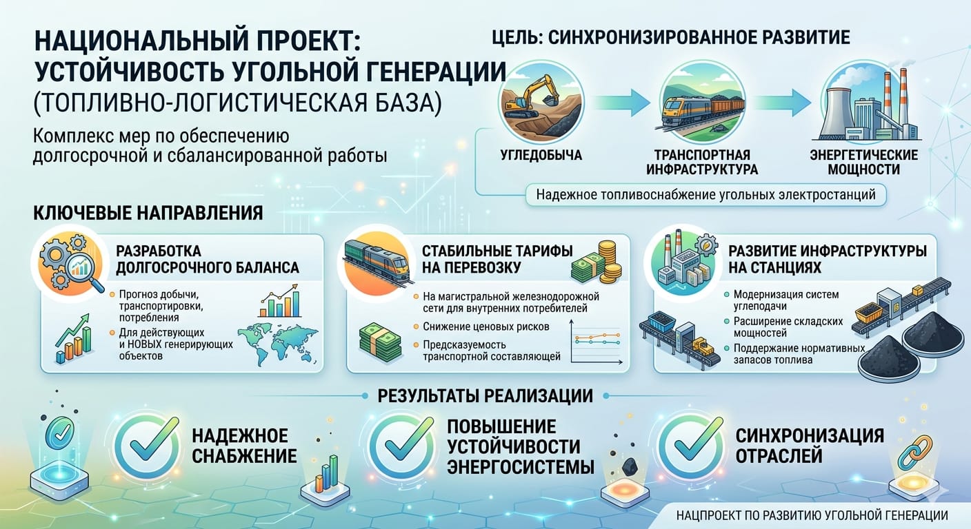 Нацпроект укрепит снабжение угольной генерации