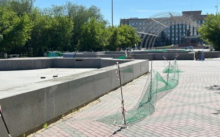 В Актобе ремонт фонтанов затянулся на годы