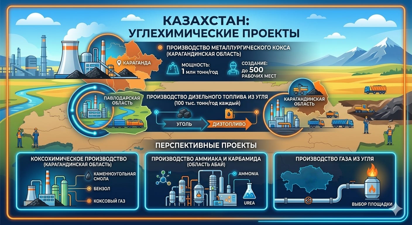 Минэнерго Казахстана развивает углехимию