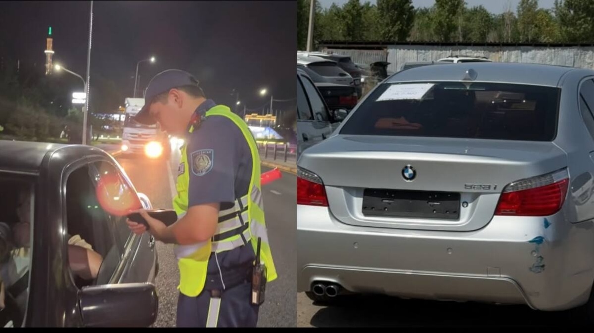 Полиция выявила пять незарегистрированных авто в Туркестанской области