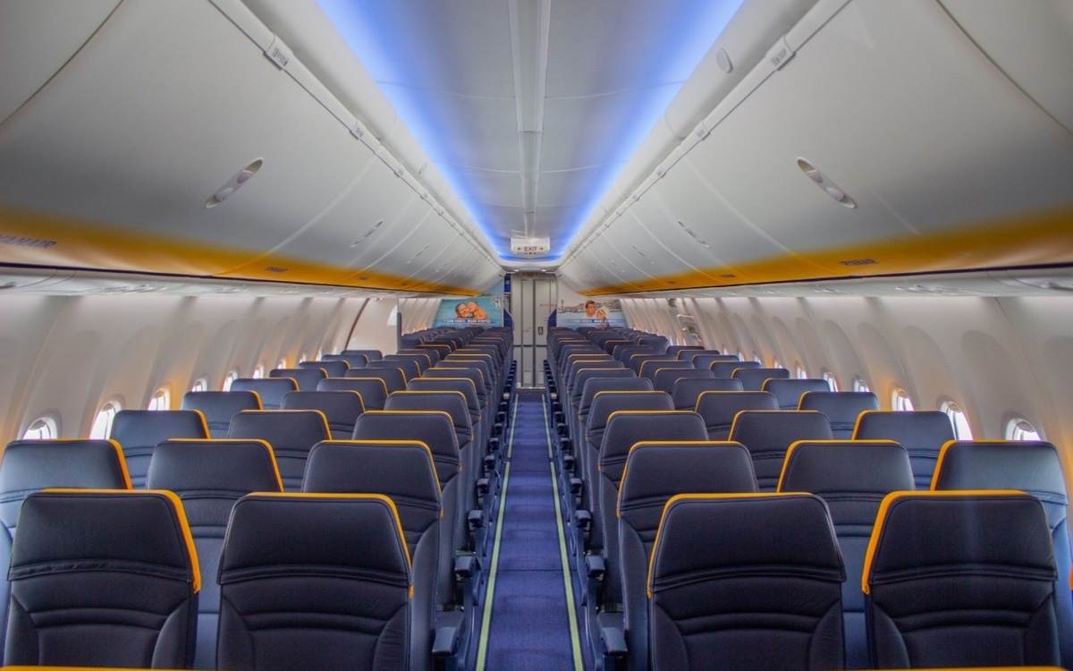 На рейсе Ryanair разбился иллюминатор