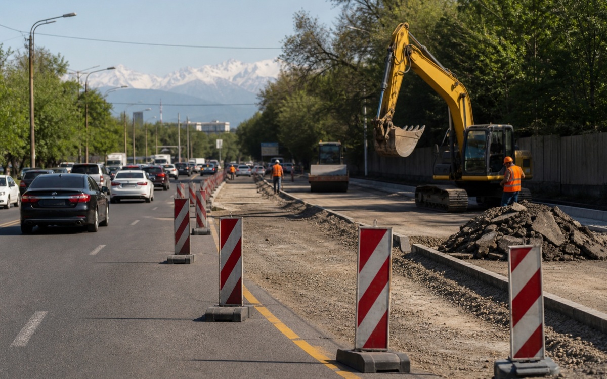 В Алматы ограничат движение на проспекте Абая