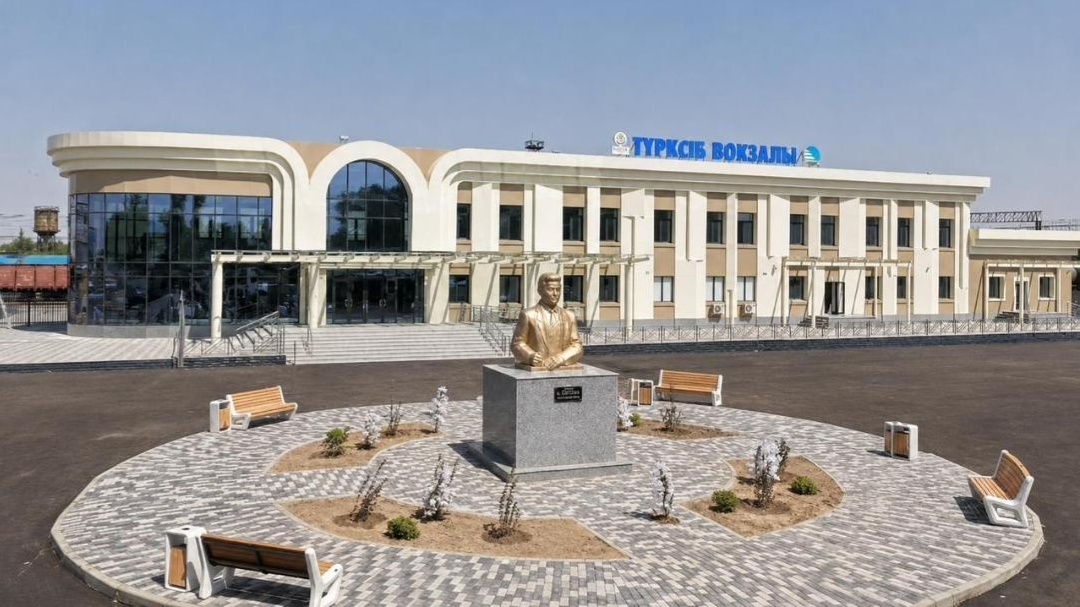 В Жамбылской области обновили вокзал станции Түрксіб